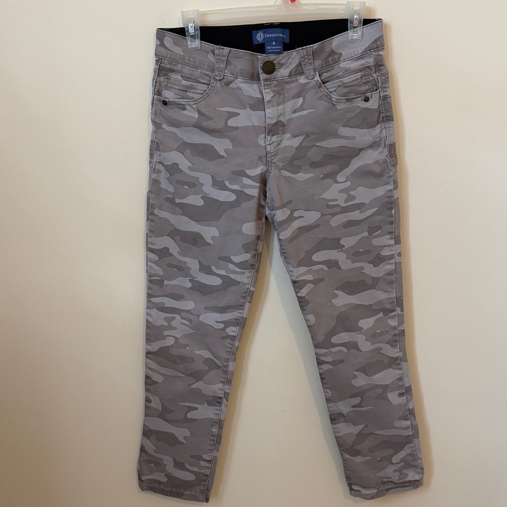 Democracy Women's Camo Jeans in Gray Sz 8